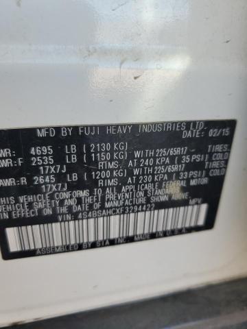 Photo 14 from auction – 2015 SUBARU OUTBACK 2. with VIN 4S4BSAHCXF3294422