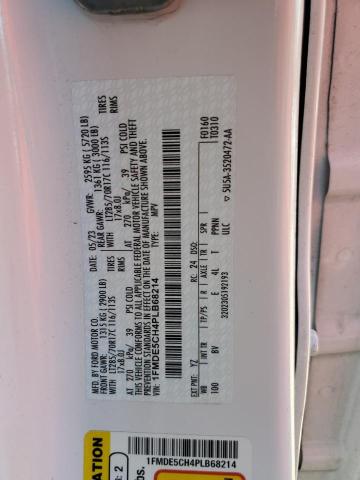 Photo 14 from auction – 2023 FORD BRONCO BAS with VIN 1FMDE5CH4PLB68214