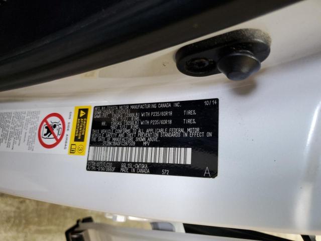 Photo 14 from auction – 2015 LEXUS RX 350 BAS with VIN 2T2BK1BA0FC287509