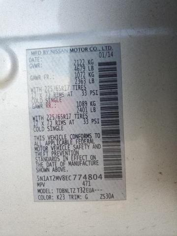 Photo 14 from auction – 2014 NISSAN ROGUE S with VIN 5N1AT2MV8EC774804