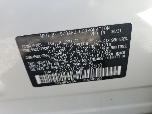 Photo 14 from auction – 2021 SUBARU FORESTER T with VIN JF2SKAXC9MH532400