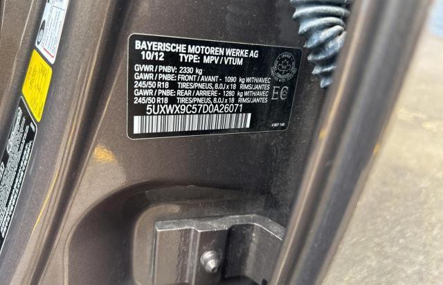 Photo 10 from auction – 2013 BMW X3 XDRIVE2 with VIN 5UXWX9C57D0A26071
