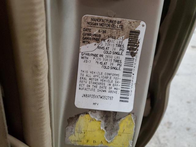 Photo 14 from auction – 1996 NISSAN PATHFINDER with VIN JN8AR05YXTW052797
