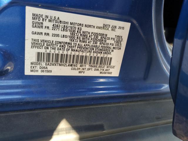 Photo 14 from auction – 2015 MITSUBISHI OUTLANDER with VIN 4A4AR3AU2FE040792