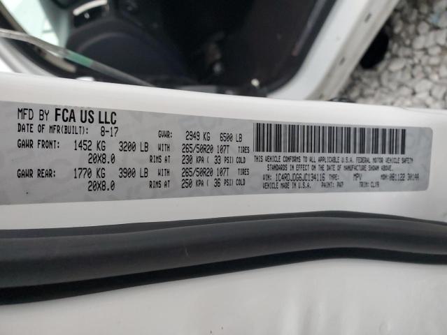 Photo 14 from auction – 2018 DODGE DURANGO GT with VIN 1C4RDJDG6JC134116