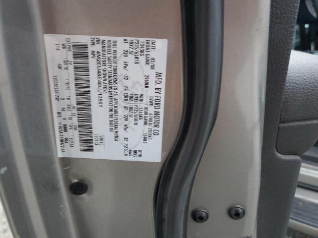 Photo 14 from auction – 2008 MERCURY MOUNTAINEE with VIN 4M2EU48E48UJ13501