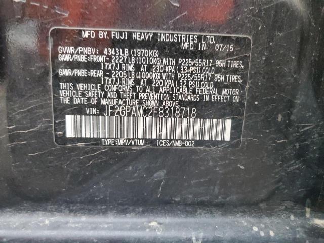 Photo 14 from auction – 2015 SUBARU XV CROSSTR with VIN JF2GPAMC2F8318718