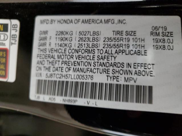 Photo 14 from auction – 2020 ACURA RDX TECHNO with VIN 5J8TC2H57LL005376