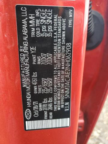 Photo 14 from auction – 2022 HYUNDAI TUCSON SE with VIN 5NMJACAE2NH062908
