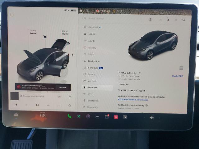 Photo 9 from auction – 2023 TESLA MODEL Y with VIN 7SAYGDEE3PA139044