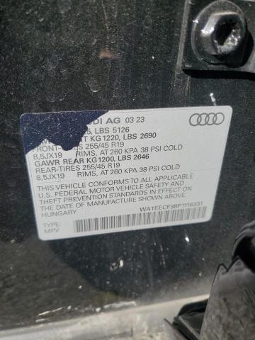 Photo 14 from auction – 2023 AUDI Q3 PREMIUM with VIN WA1EECF38P1116331