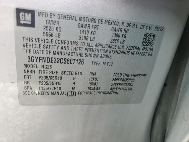 Photo 14 from auction – 2012 CADILLAC SRX LUXURY with VIN 3GYFNDE32CS607126