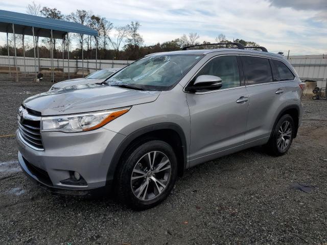 TOYOTA HIGHLANDER 2016 with VIN 5TDJKRFH2GS501575 - Photo from auction