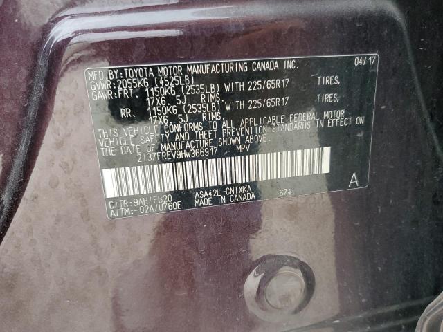 Photo 14 from auction – 2017 TOYOTA RAV4 LE with VIN 2T3ZFREV9HW366917