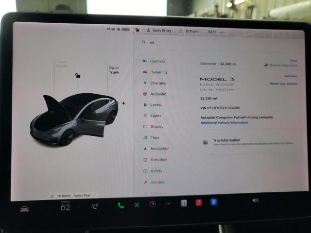 Photo 9 from auction – 2018 TESLA MODEL 3 with VIN 5YJ3E1EB2JF054269