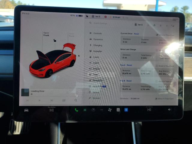 Photo 9 from auction – 2018 TESLA MODEL 3 with VIN 5YJ3E1EB2JF068463