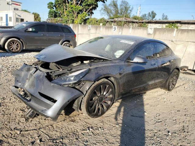 TESLA MODEL 3 2022 with VIN 5YJ3E1ECXNF129640 - Photo from auction