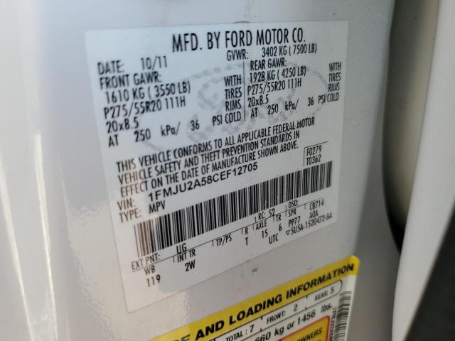 Photo 14 from auction – 2012 FORD EXPEDITION with VIN 1FMJU2A58CEF12705