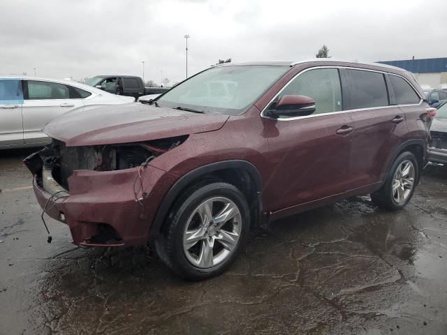 TOYOTA HIGHLANDER 2015 with VIN 5TDDKRFH7FS106710 - Photo from auction