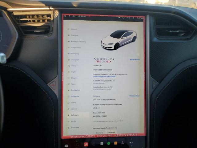 Photo 9 from auction – 2019 TESLA MODEL S with VIN 5YJSA1E48KF309808