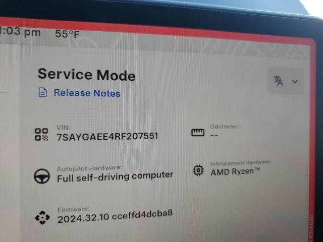 Снимка 9 от търг – 2024 TESLA MODEL Y с VIN 7SAYGAEE4RF207551