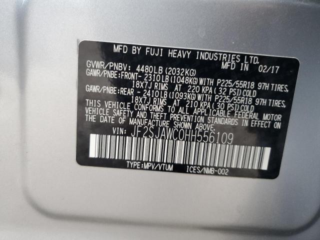 Photo 14 from auction – 2017 SUBARU FORESTER with VIN JF2SJAWC0HH556109