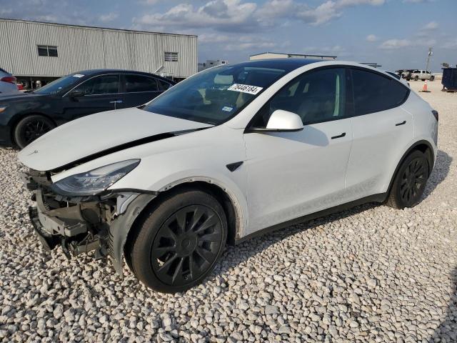 TESLA MODEL Y 2021 with VIN 5YJYGAEE0MF237698 - Photo from auction
