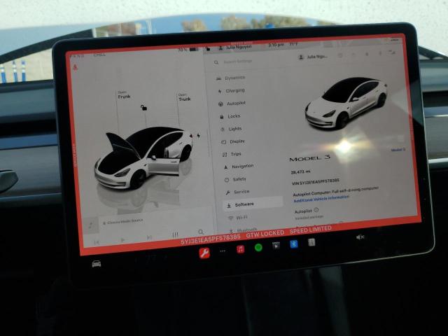 Photo 9 from auction – 2023 TESLA MODEL 3 with VIN 5YJ3E1EA5PF578385
