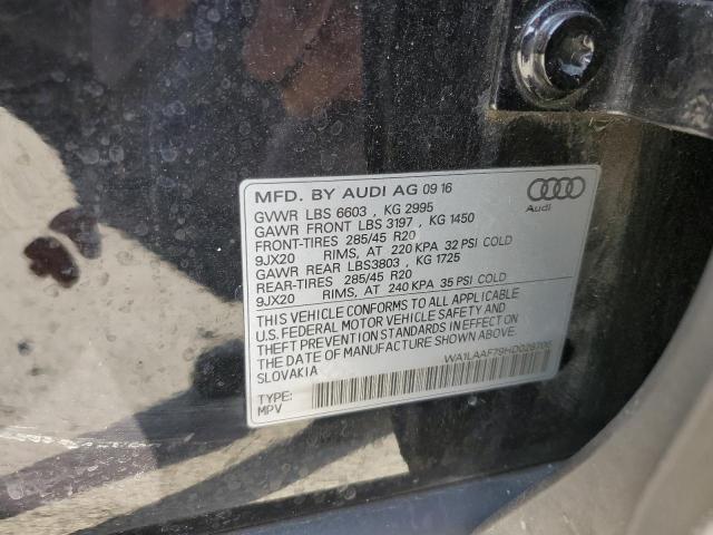 Photo 14 from auction – 2017 AUDI Q7 PREMIUM with VIN WA1LAAF79HD028706