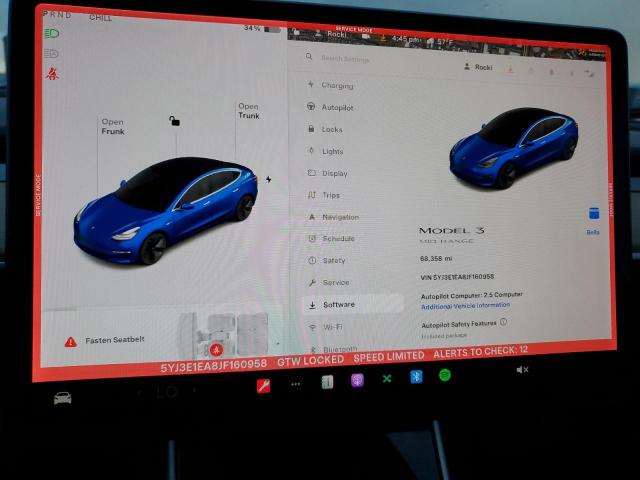 Снимка 9 от търг – 2018 TESLA MODEL 3 с VIN 5YJ3E1EA8JF160958