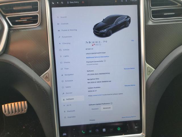 Photo 9 from auction – 2013 TESLA MODEL S with VIN 5YJSA1DPXDFP17094