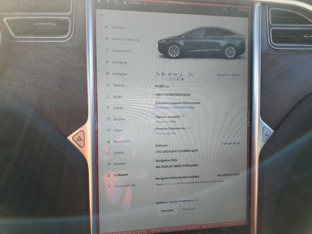 Photo 9 from auction – 2016 TESLA MODEL X with VIN 5YJXCBE29GF012316