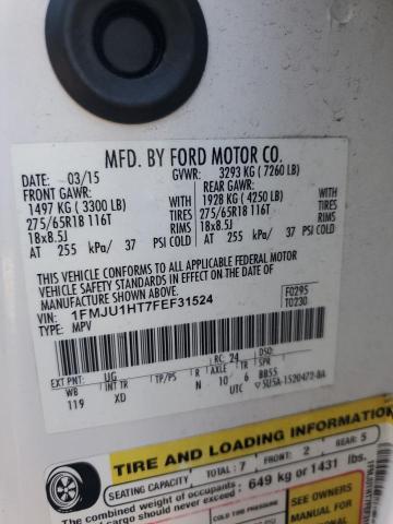 Photo 14 from auction – 2015 FORD EXPEDITION with VIN 1FMJU1HT7FEF31524