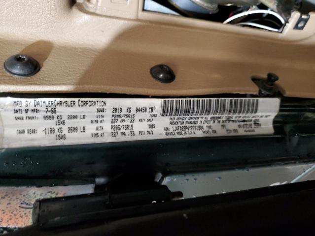 Photo 14 from auction – 2000 JEEP WRANGLER / with VIN 1J4FA29P4YP701804
