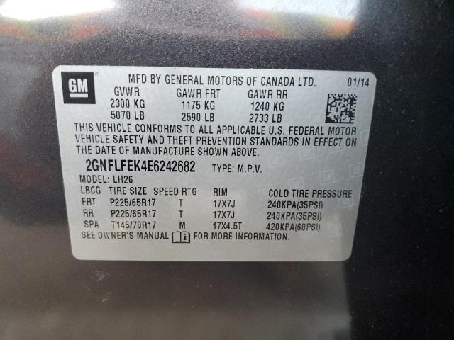 Photo 14 from auction – 2014 CHEVROLET EQUINOX LT with VIN 2GNFLFEK4E6242682