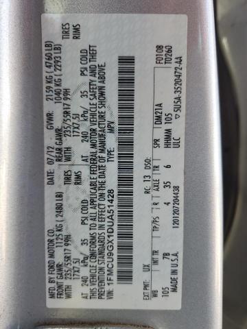 Photo 14 from auction – 2013 FORD ESCAPE SE with VIN 1FMCU9GX1DUA51428