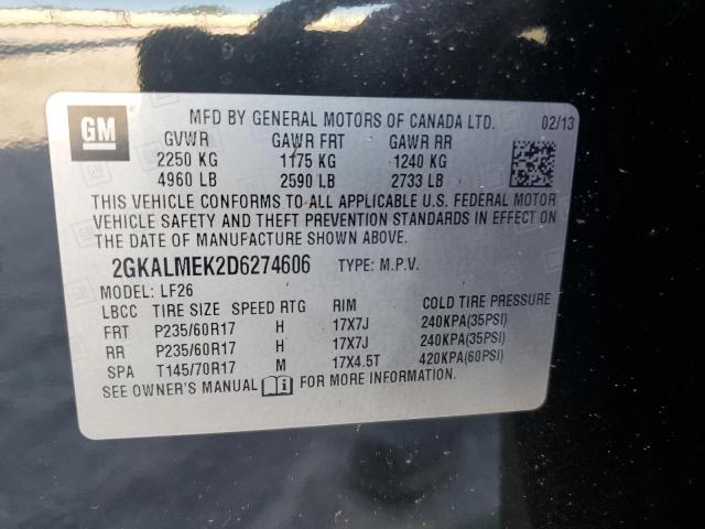 Photo 14 from auction – 2013 GMC TERRAIN SL with VIN 2GKALMEK2D6274606