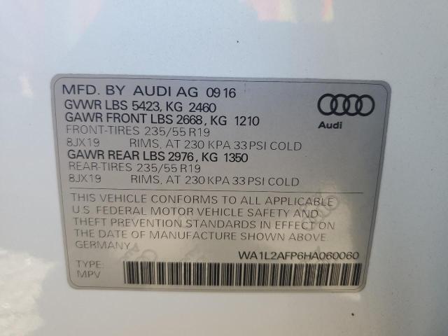 Photo 14 from auction – 2017 AUDI Q5 PREMIUM with VIN WA1L2AFP6HA060060