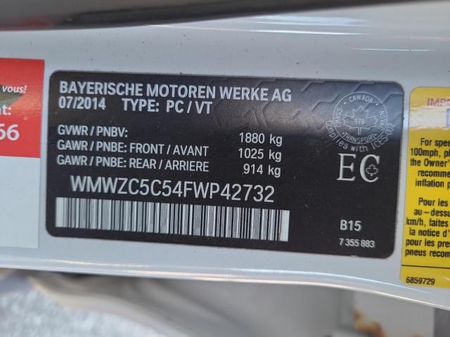 Photo 10 from auction – 2015 MINI COOPER S C with VIN WMWZC5C54FWP42732