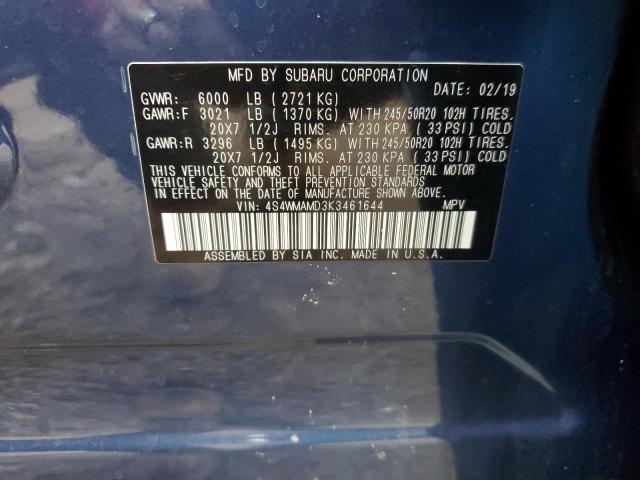 Photo 14 from auction – 2019 SUBARU ASCENT LIM with VIN 4S4WMAMD3K3461644
