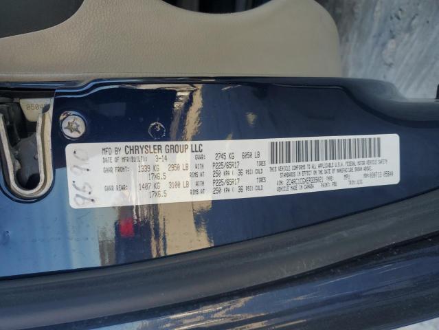 Photo 14 from auction – 2014 CHRYSLER TOWN & COU with VIN 2C4RC1CGXER339021
