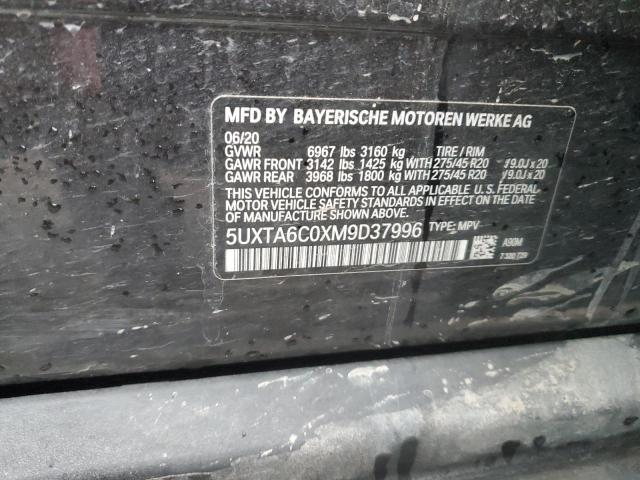 Photo 14 from auction – 2021 BMW X5 XDRIVE4 with VIN 5UXTA6C0XM9D37996