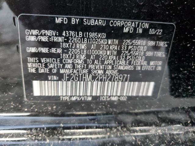Photo 14 from auction – 2023 SUBARU CROSSTREK with VIN JF2GTHMC2PH278971