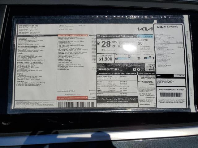 Photo 13 from auction – 2025 KIA SPORTAGE E with VIN KNDPV3DF4S7345669