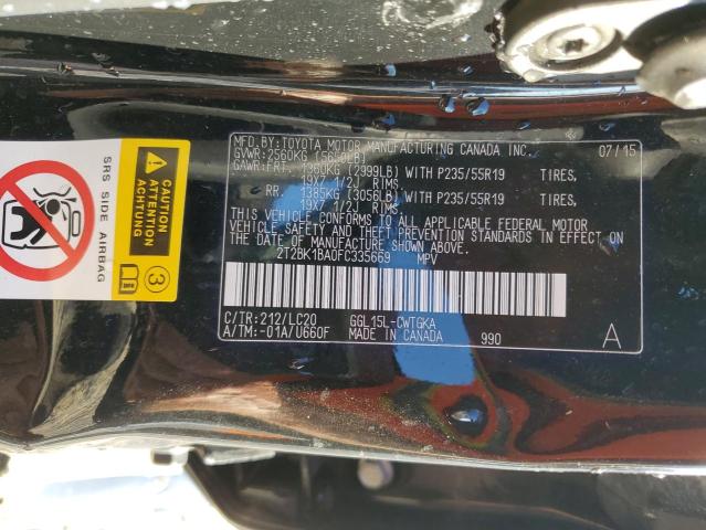 Photo 14 from auction – 2015 LEXUS RX 350 BAS with VIN 2T2BK1BA0FC335669
