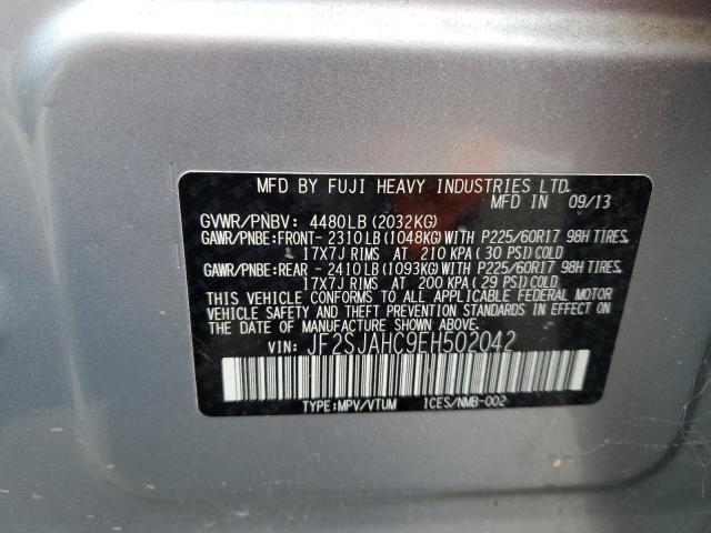 Photo 14 from auction – 2014 SUBARU FORESTER 2 with VIN JF2SJAHC9EH502042