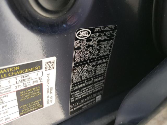 Photo 14 from auction – 2024 LAND ROVER RANGE ROVE with VIN SALYJ2EX6RA391625