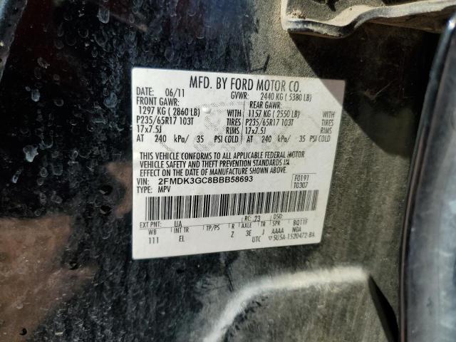 Photo 14 from auction – 2011 FORD EDGE SE with VIN 2FMDK3GC8BBB58693