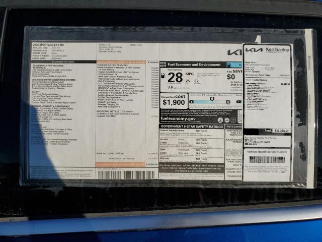 Photo 13 from auction – 2025 KIA SPORTAGE E with VIN 5XYK33DF7SG249411