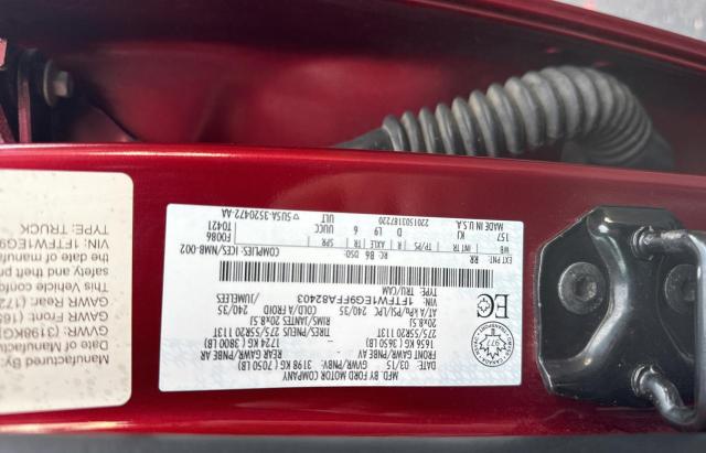 Photo 10 from auction – 2015 FORD F150 SUPER with VIN 1FTFW1EG9FFA82403